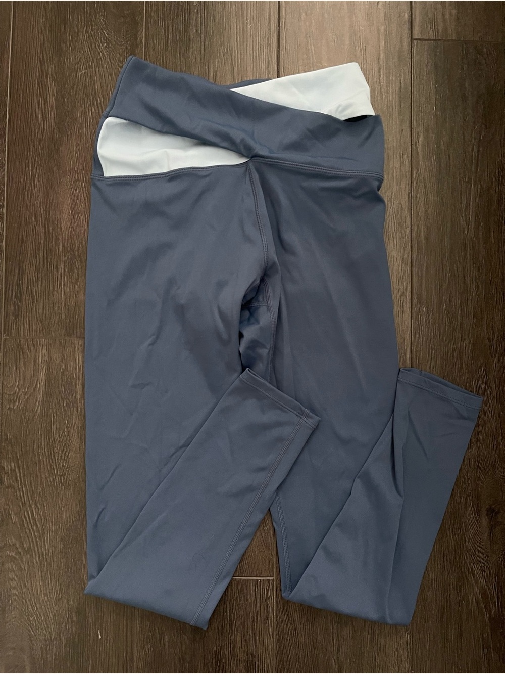 Pacsun Blue Active Leggings with Contrast Waistband
